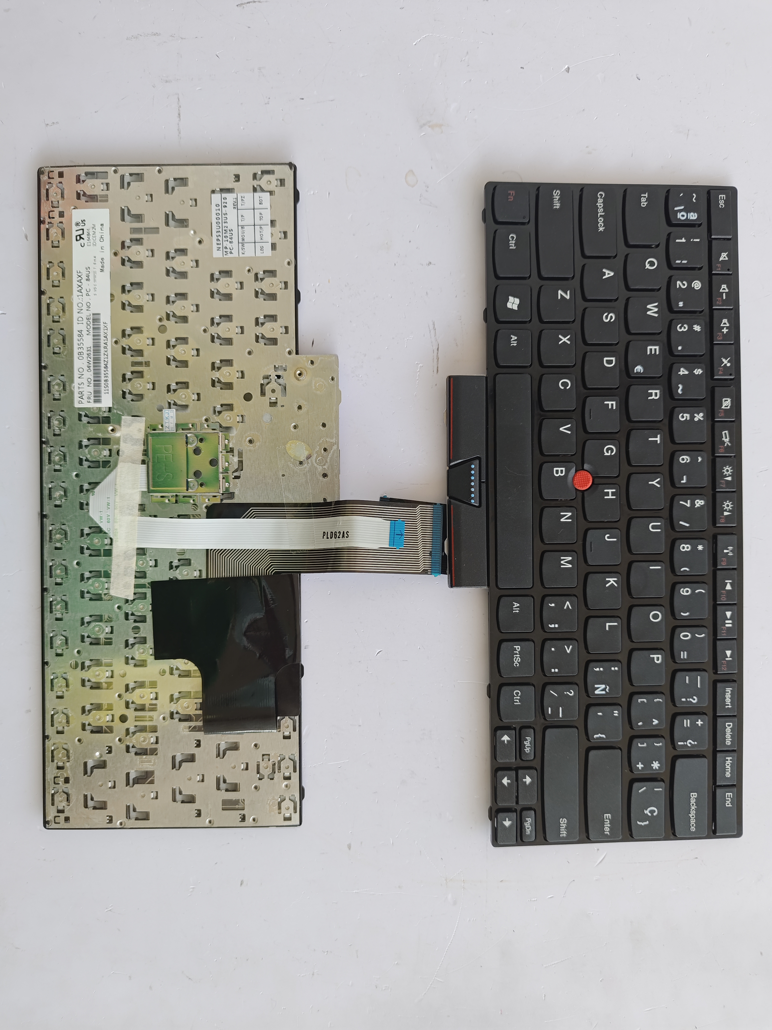 Picture of New Replacement Laptop Keyboard For IBM E420/E425/E420S/E320/E325/S420 small carriage return BLACK FRAME BLACK (OEM) SP Layout